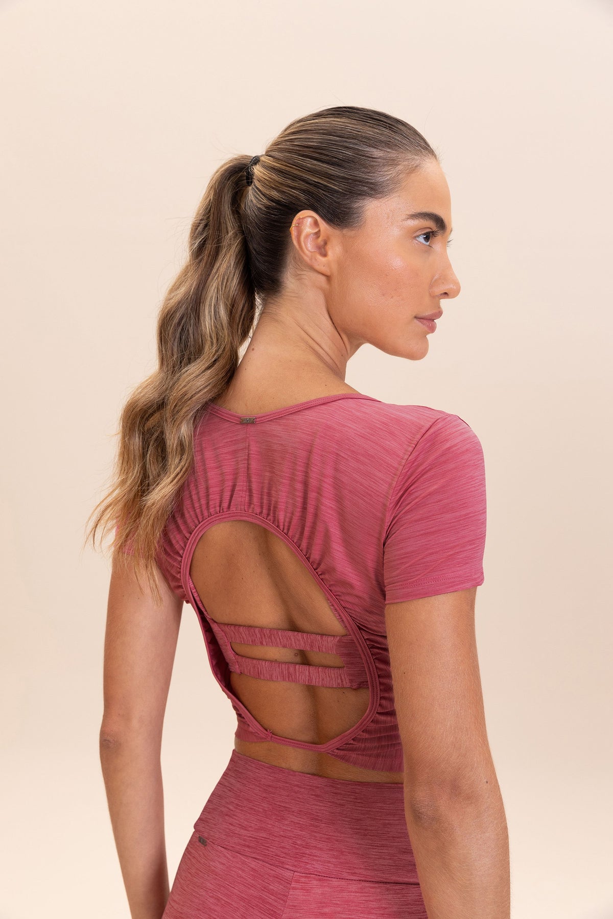 Aero Back Melange Top