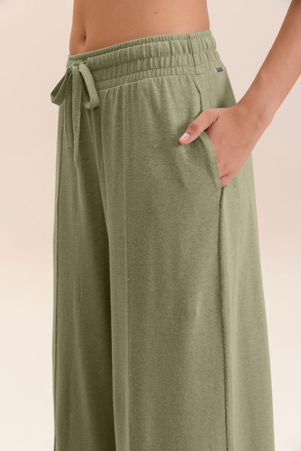 Slow Knit wide-leg pants