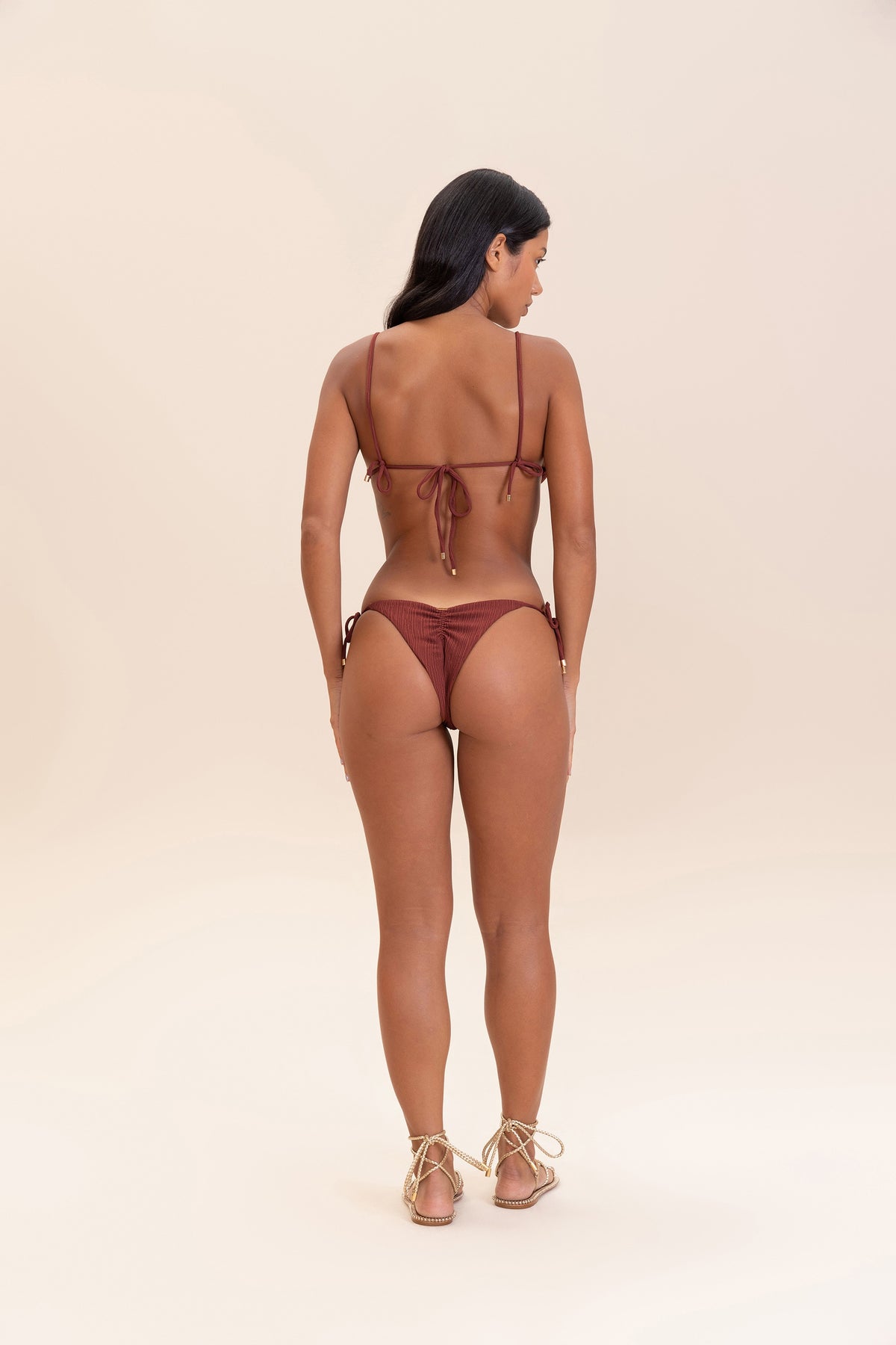 Curl Tie-Side Bikini Bottom