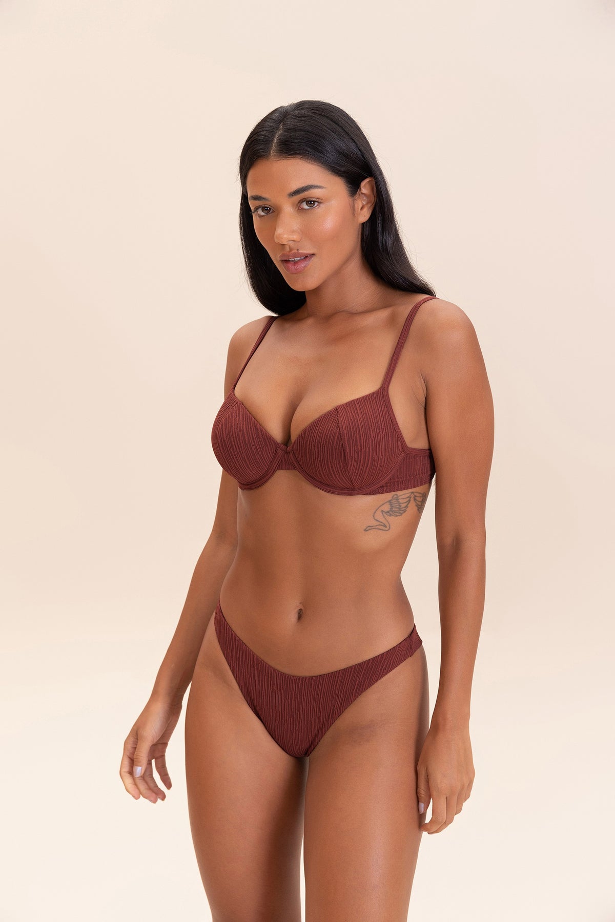 Curl Half-Cup Bikini Top