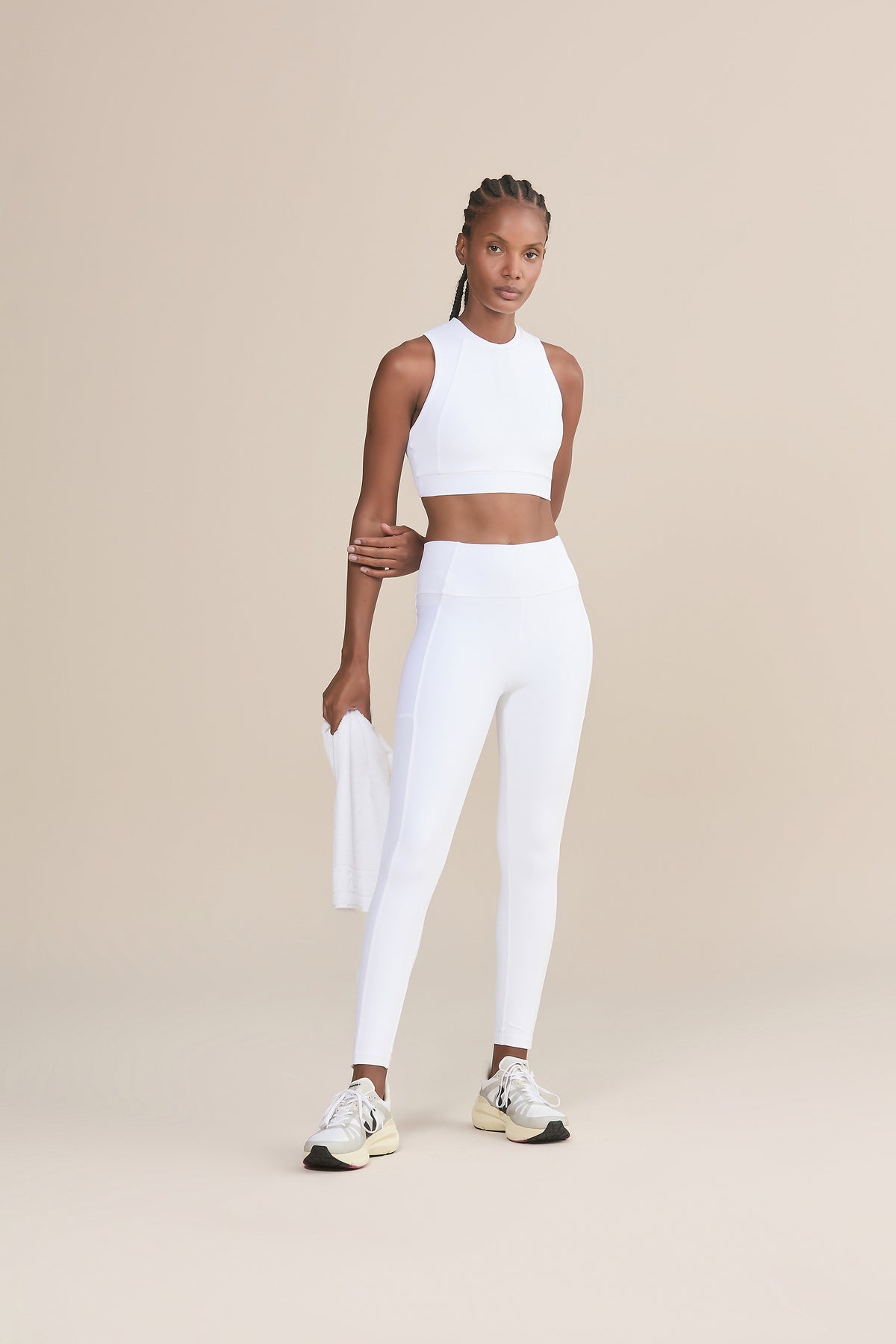 Upfit Tule Power White Long Leggings