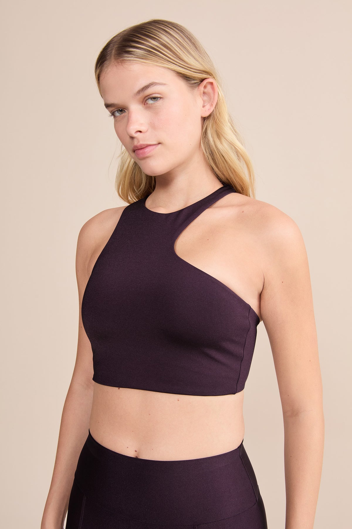 Sinuous Neoprene Shine Sports Bra