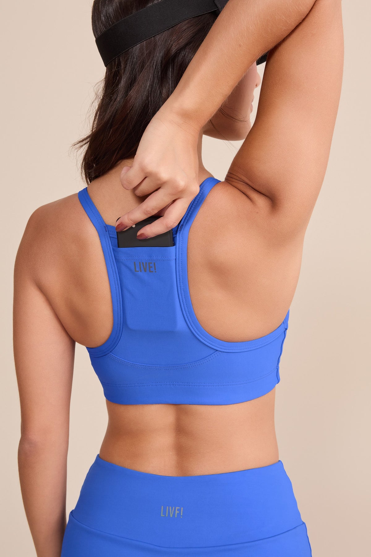 Admiral Pocket Racerback Sports Bra