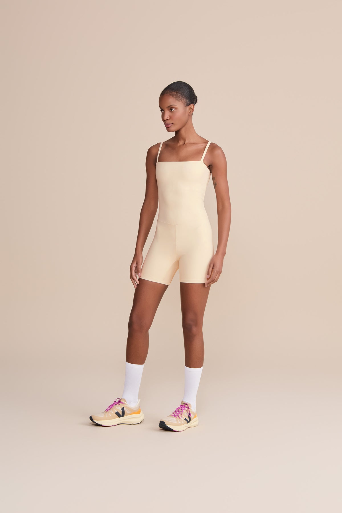 Neoprene Fit Shorts Romper